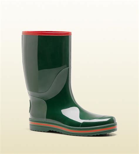 men gucci rain boots|farfetch men's Gucci boots.